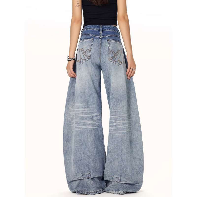 Unisex Classic Denim Jeans Loose Fit Daily Outdoor Wear - Image 5