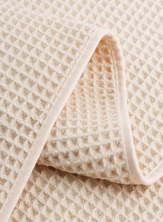 POLYTE Microfiber Lint Free Hand Towel, 16 x 30 in, 4 Pack (Waffle Weave) - Image 4