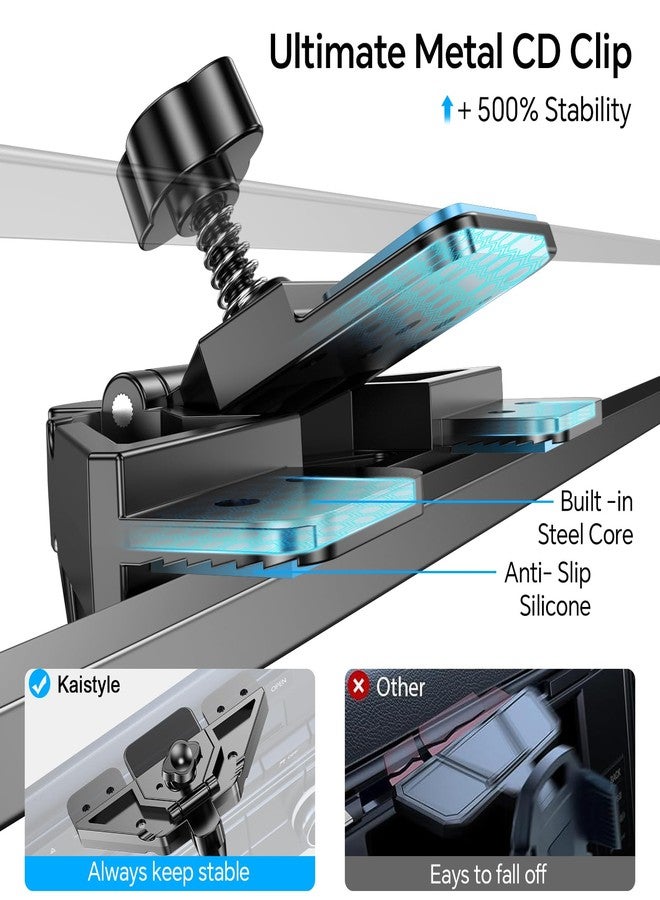 Kaistyle for Magsafe CD Phone Holder for Car【20 Strong Magnets】Magnetic CD Player Phone Mount for Car Phone Holder CD Slot Mount,CD Slot for iPhone 16 15 14 13 12 Pro Max Plus MagSafe Case All Phones - Image 2