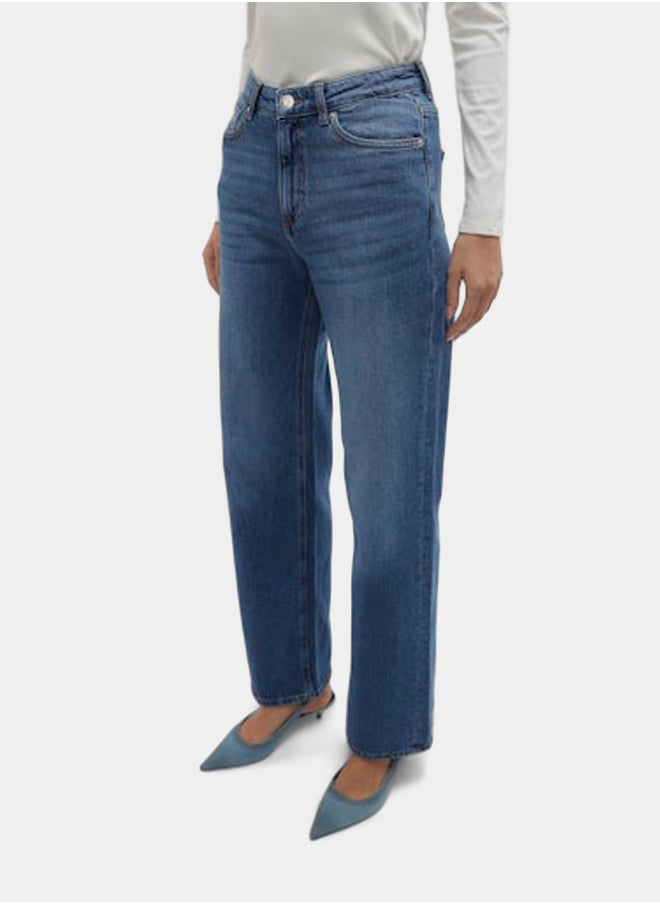 VERO MODA VERO MODA Womens Tessa Wide Denim Jeans Ra380  - Image 5