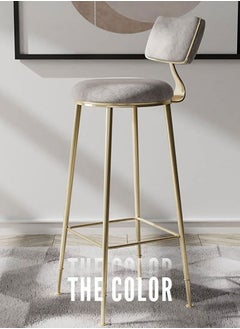 GoldenLike Bar Stool with Back Counter Stools Bar Chairs with Sturdy Steel Frame for Dining Room/Kitchen/Party  - Image 5
