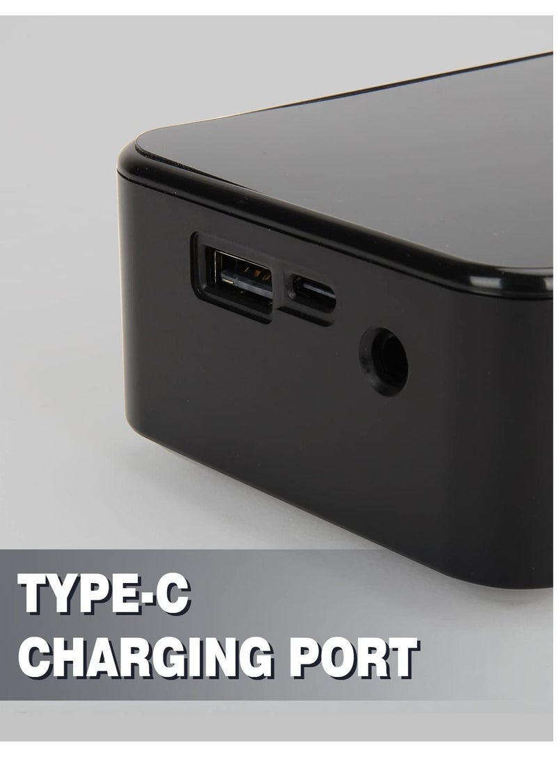 Tire Inflator Portable Air Compressor, Digital Display Tires Inflatable Type-C Charging, Led Light and Accurate Pressure Readings for Bicycle, E-Bike, Car, Motorbike, ball - Image 5