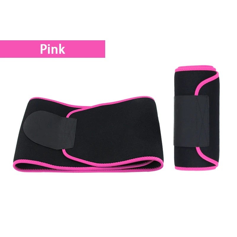 Bluejw Logo Adjustable Neoprene Sweat Waist Trimmer Belt - Waist Thigh Trimmer & Butt Lifter - Slimming Waist Trimmers for Women Workout Fitness - Image 1