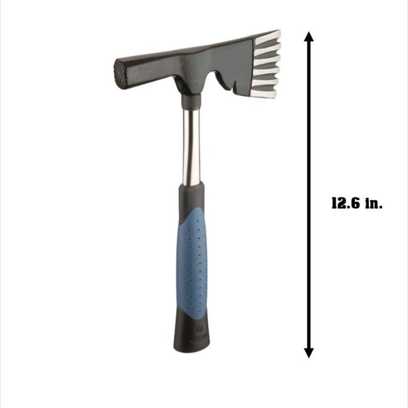 Picard Toothed Tilers Hatchet, Nail Puller & Aggressive Ground Cutting Edge, Alloyed Steel Head, Black Powder Coated, C45 Tubular Steel, Ergonomic Anti-Vibration Grip, 800g - Image 4