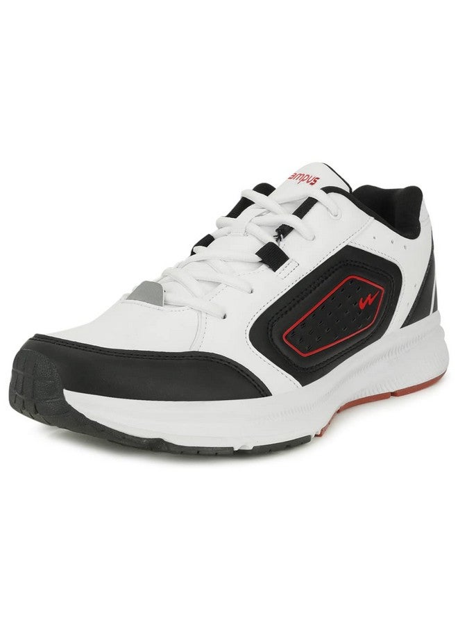 كامبس حذاء رياضي Campus Trophy للرجال باللونين الأسود والأبيض والأحمر - مقاس 10 المملكة المتحدة/الهند 5G-722 - Image 1