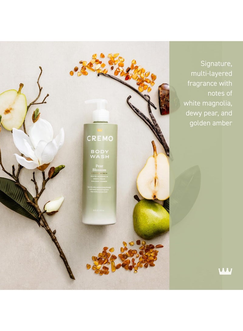 cremo Pear Blossom Skin Moisturizing Body Wash for Women 16 Fl Oz - Image 2