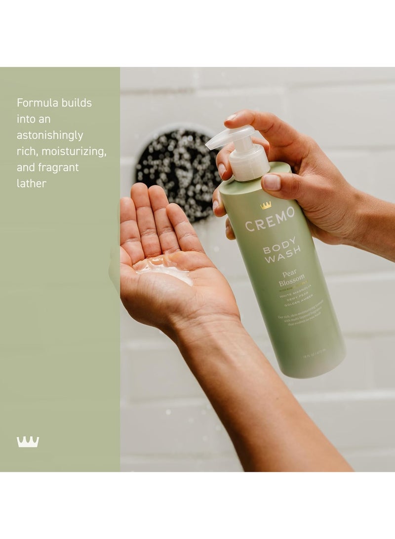 cremo Pear Blossom Skin Moisturizing Body Wash for Women 16 Fl Oz - Image 3