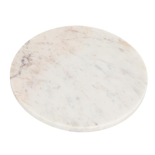 Creative Co-op Round White Marble Cutting Board - Image 1