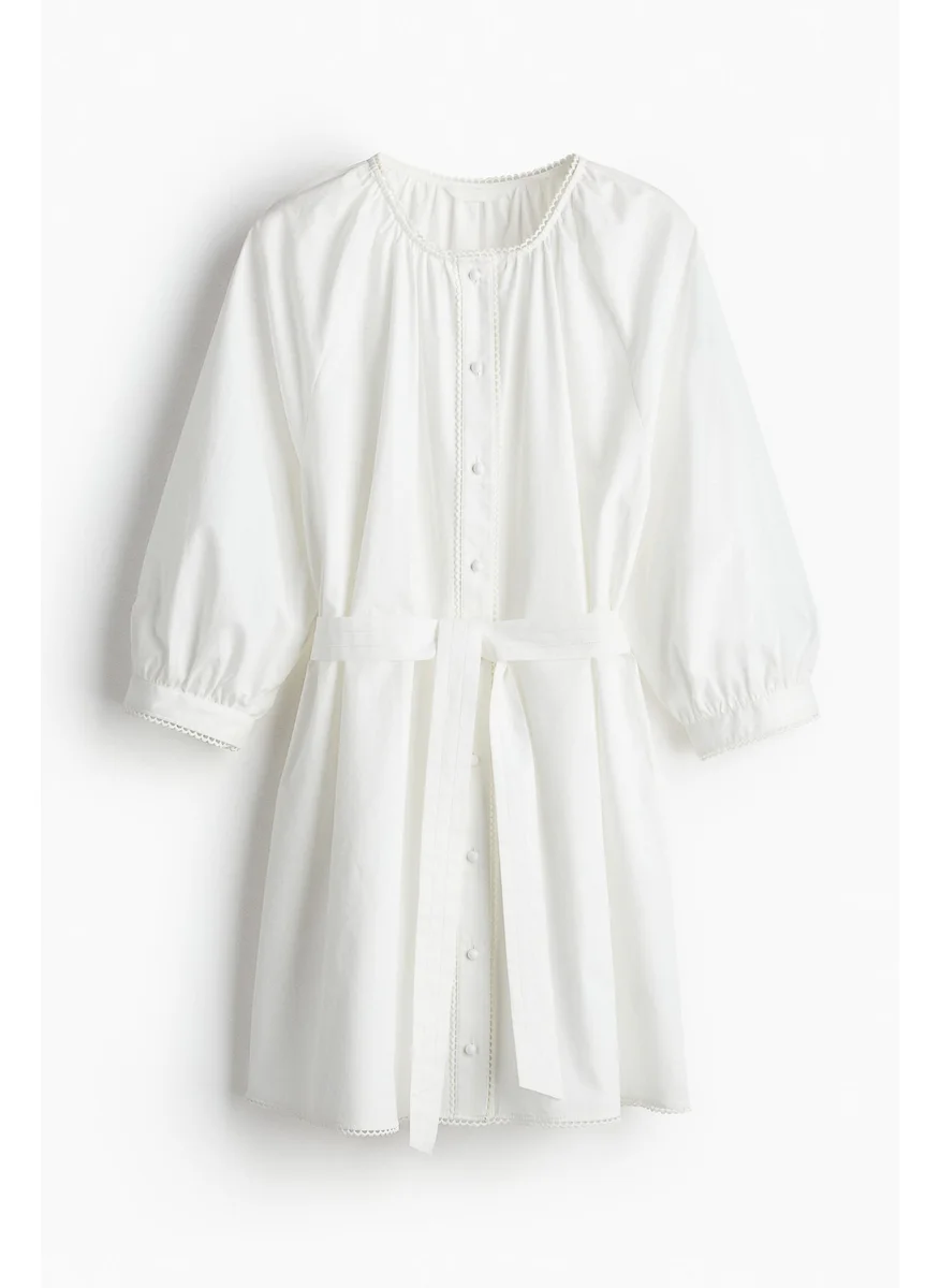 H&M Picot-Trimmed Dress