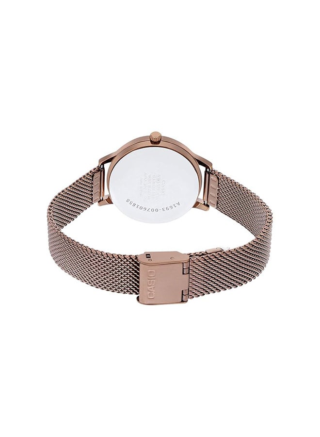 CASIO Unisex Analog Round Shape Stainless Steel Wrist Watch - LTP-E413MR-9ADF - 37.2 Mm - Image 3