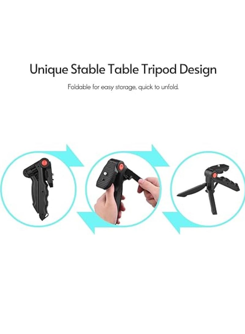 Smartphone & Camera Vlogging Studio Kits Video Shooting Photography Suit with Microphone LED Fill Light Mini Tripod - Image 4