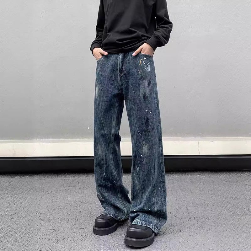 Unisex Classic Denim Jeans Loose Fit Daily Outdoor Wear - Image 2