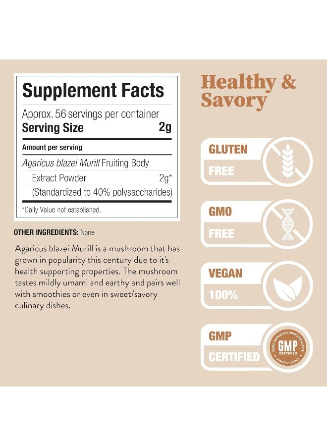 Nature Restore Agaricus Blazei Murill Extract Mushroom Powder - Image 3