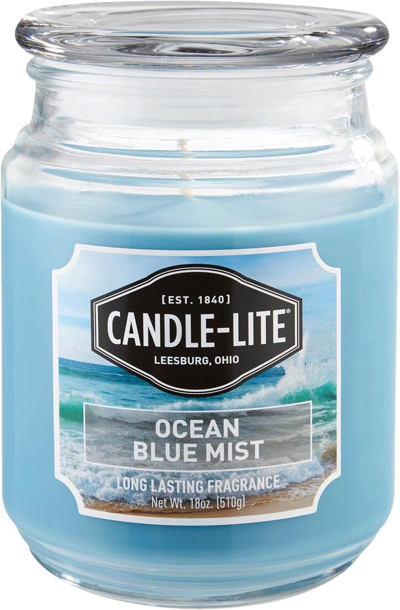 CANDLE-LITE شمعة كاندل لايت أوقيان بلو ميست، 18 أونصة - Image 1