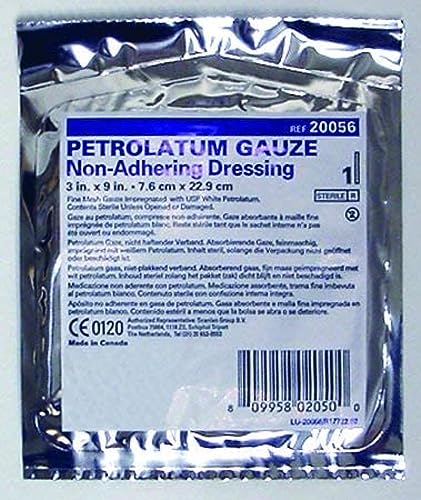 McKesson Performance Petrolatum Impregnated Gauze 3X9 Sterile Box of 12 Model 6120056 - Image 3