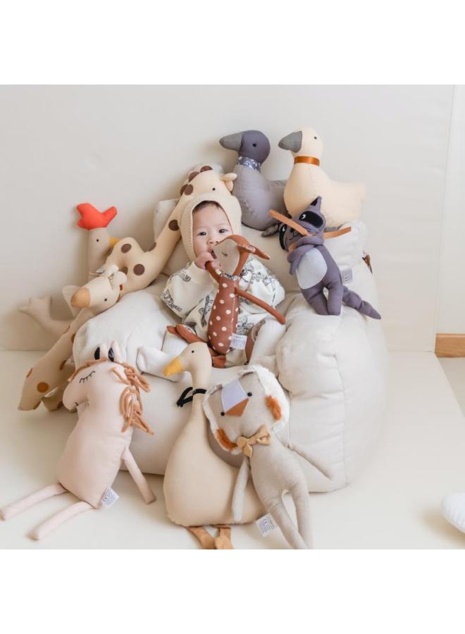 Baby Plush Toy Soothing Sleeping Cute Deer Goose Duck Chicken Ugly Cute Baby Girl Doll Doll Doll-Color:Coffee Duck-Height:Doll - Image 3