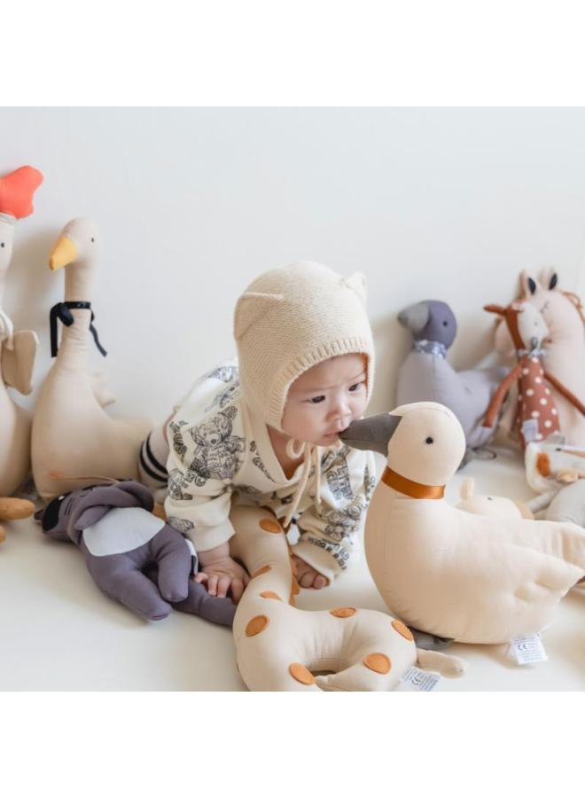 Baby Plush Toy Soothing Sleeping Cute Deer Goose Duck Chicken Ugly Cute Baby Girl Doll Doll Doll-Color:Coffee Duck-Height:Doll - Image 5
