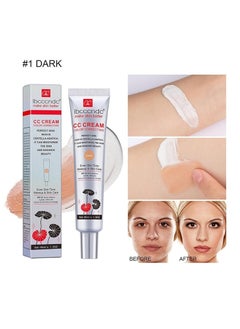 ibcccndc CC Cream with Centella Asiatica for Colour Correction, Full Coverage Foundation with SPF 25, Even Skin Tone Makeup & Skin Care, Long-Lasting Moisturising Concealer, Dark 45 ml  - Image 2