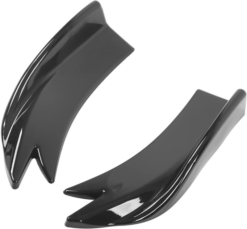 Rear Bumper Difr, Bright Black Automobile Rear Bumper Lip Difr Splitter with Screw Universal for Protect Your Car - Image 1
