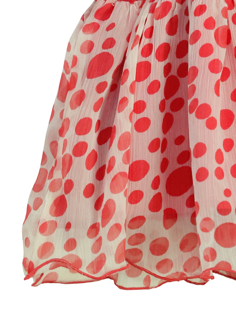 Kidabhoo Kids Smocked Dress for Girls - Polka Dot Delight  - Image 2