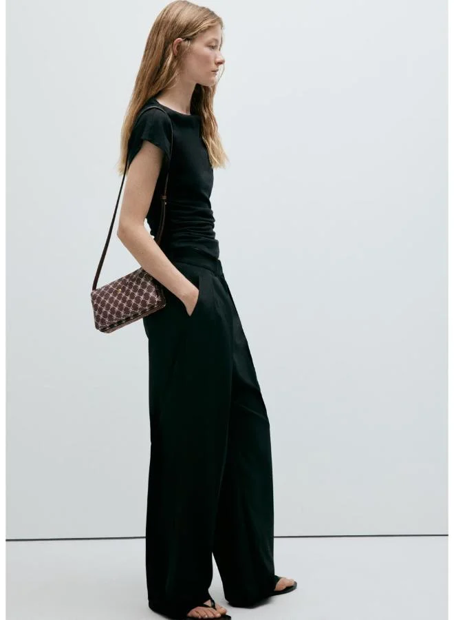 Mango  Shoulder Bag With Printed Logo for Women | Best Price UAE