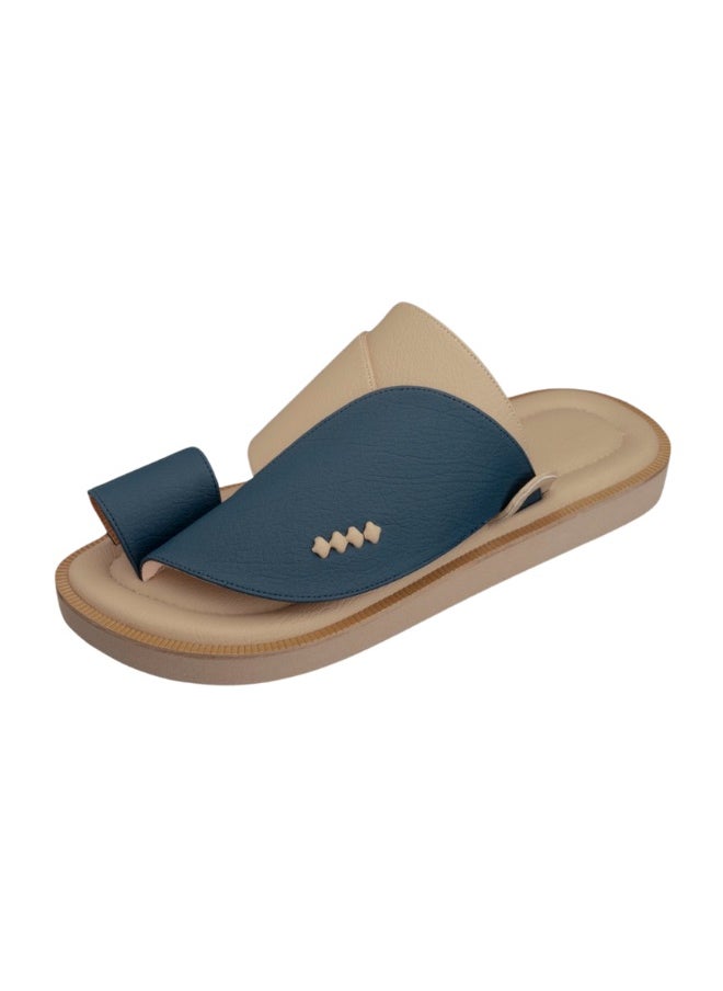 NAD Matte blue and beige arabic sandals  - Image 1
