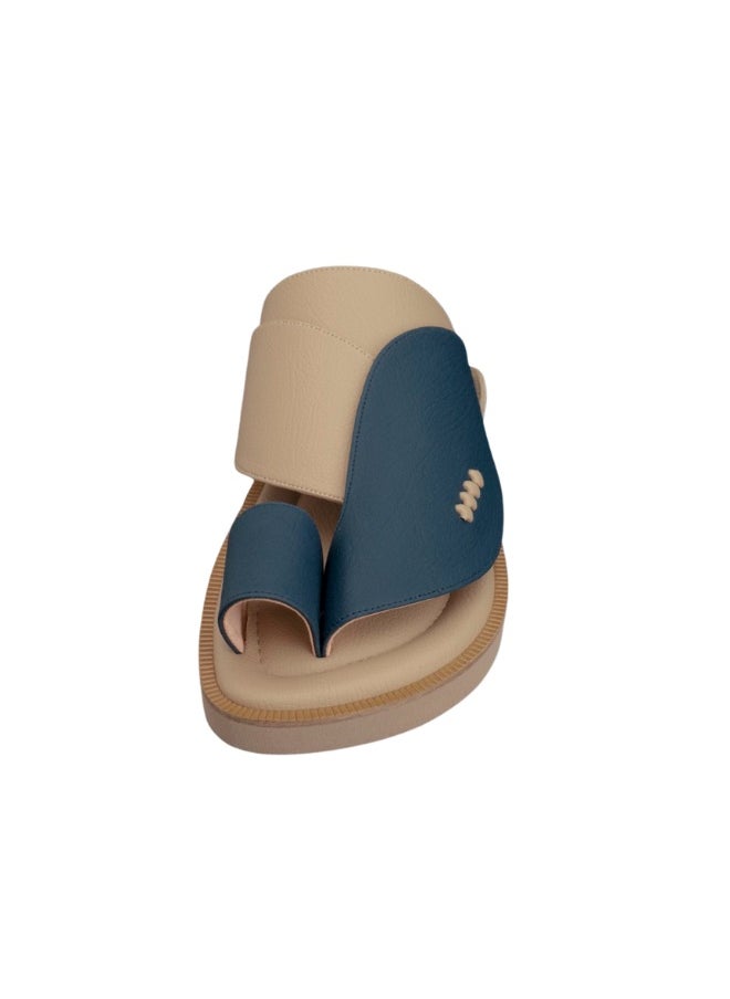 NAD Matte blue and beige arabic sandals  - Image 2