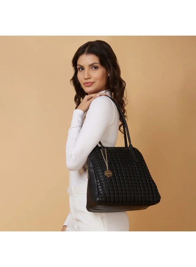 CAPRESE HAVANA SATCHEL LARGE BLACK