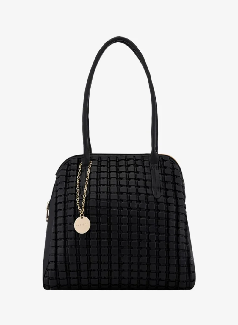 CAPRESE HAVANA SATCHEL LARGE BLACK