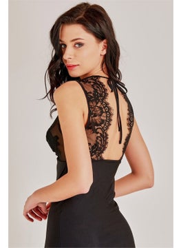Magic Form 83494 Women's Black Lilac Lace Nightgown  - Image 2