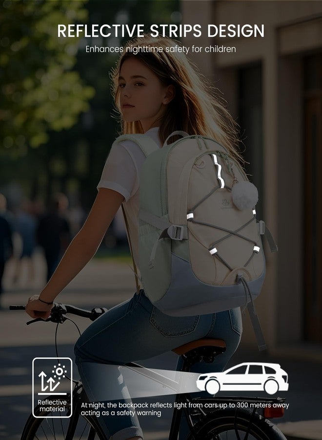 Lovevook حقيبة ظهر LOVEVOOK للمدرسة للفتيات المراهقات، حقيبة طالب مقاومة للماء، حقيبة كتب لطيفة للأطفال مع حزام صدر، حقائب العودة إلى المدرسة تناسب لابتوب بحجم 15.6 بوصة، حقيبة سفر جامعية حقيبة يومية عادية - Image 5