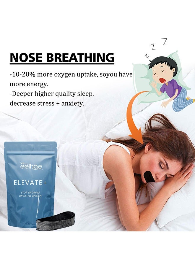 EELHOE 30 PCS Stop Snoring Breathe Easier Patch, Super Anti Snoring Solution For Men And Women, Clear The Way To Breathe Better Air, Reduce Snoring, Relieve Nasal Congestion Caused By Colds And Allergies - Image 4