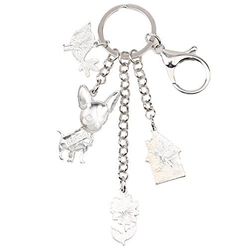 BONSNY Enamel Zinc Alloy Birds Flower Butterfly Key Chains Keyrings For Women Handbag Car Key (Purple) - Image 4
