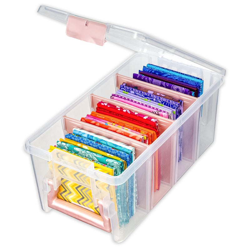 ArtBin Semi Satchel Portable Craft Organizer with 3 Dividers - Clear Plastic Storage Case for Art & Craft Supplies - Image 1