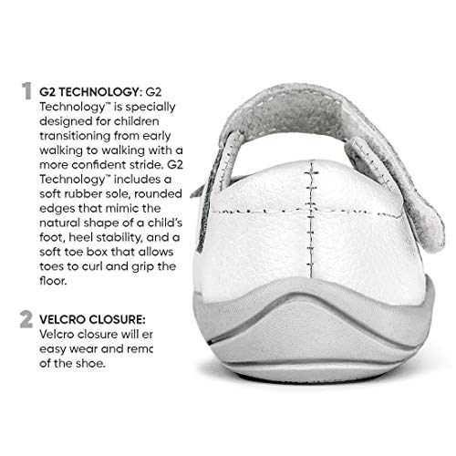 pediped Grip Betty Mary Jane (Toddler),White,20 EU (5 E US Toddler) - Image 3
