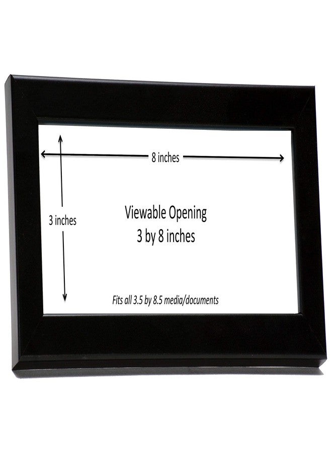 Creative Picture Frames [3.5x8.5bk] Professional Black Business License Certificate Frame, Holds 3.5 by 8.5 inch Media, Self-Standing with Wall Hanger - Image 5