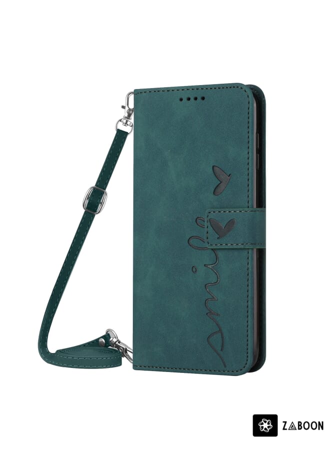 Zaboon Protective Case For Samsung Galaxy A72 5G / 4G Stitching Skin Feel Magnetic Buckle Horizontal Flip PU Leather Case with Holder & Card Slots & Wallet - Image 2