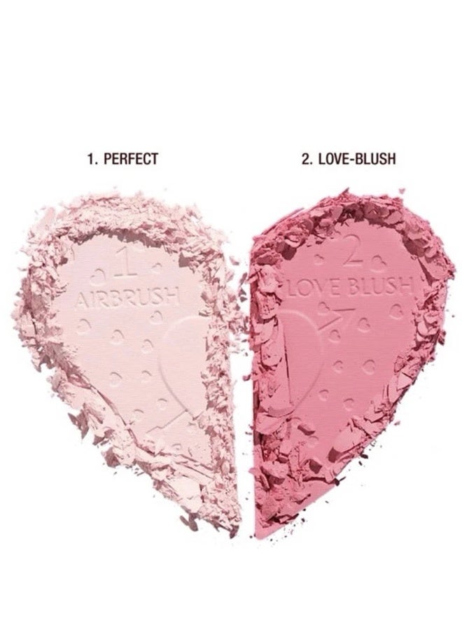 Charlotte Tilbury Pillow Talk Beauty Soulmates Brighten Blush Face Powder Palette, Flawless Pink - Image 2