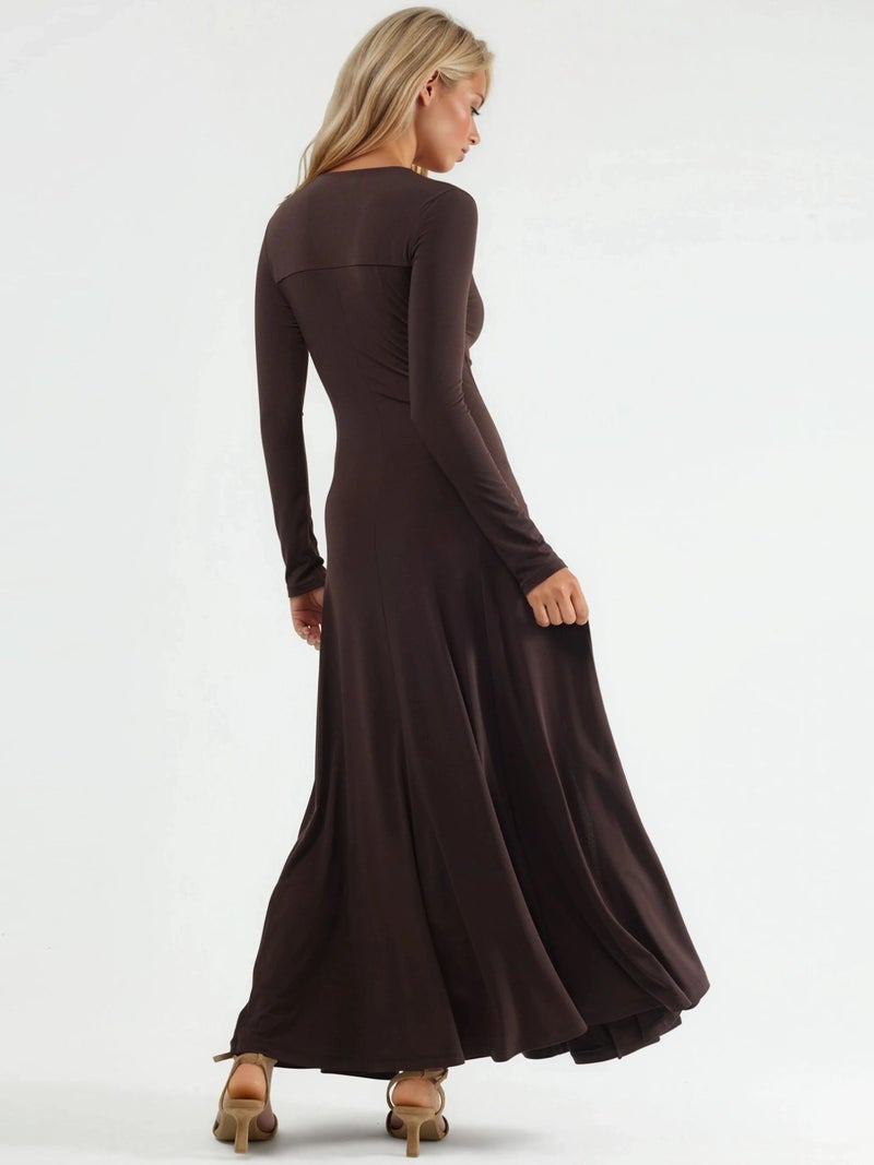 Qustyle QU STYLE Double Slit Maxi Dress - Image 4