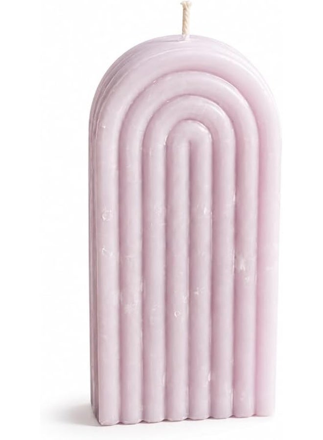 Handmade decorative candle with an arched geometric design - a modern art piece for home and office - Image 3