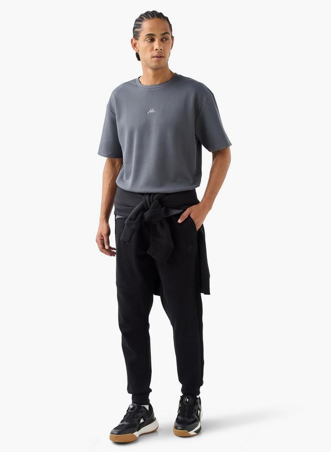 كابا تيشيرت كابا مطرز بياقة دائرية وأكمام قصيرة - Image 2