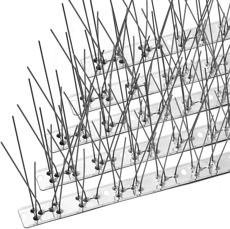 Offo Bird Spikes with Stainless Steel Base, Durable Bird Spikes Arrow Pigeon Spikes Fence Kit for Keeping Small Bird, Crows and Woodpeckers Away, Covers 17 Feet(5.2m) - Image 1