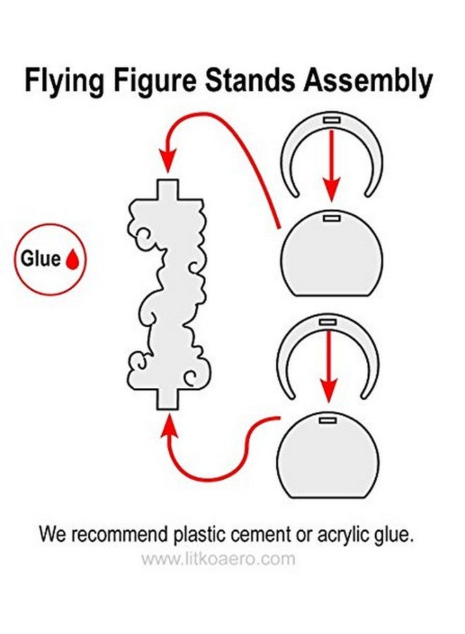 LITKO Flying Figure Stands | Levitating Character | Adventure Games | Compatible with DND | 2 Pack | 25mm Circular - Image 3