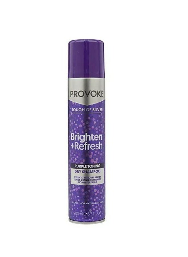 Touch Of Silver Purple Toning Neutralises Brassy Tones And Refreshes Hair First Ever Dry Shampoo 200 ML