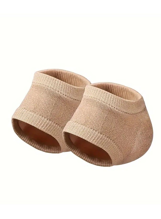 جلوسكي 2 قطع مرطبة الجيل الكعب الجوارب ، السيليكون أصابع القدم جوارب سبا للكعب المتشقق ، النهار والليل القدم الرعاية الأكمام - Image 1