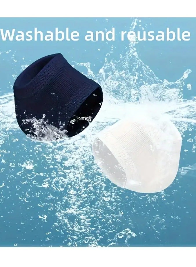 جلوسكي 2 قطع مرطبة الجيل الكعب الجوارب ، السيليكون أصابع القدم جوارب سبا للكعب المتشقق ، النهار والليل القدم الرعاية الأكمام - Image 2