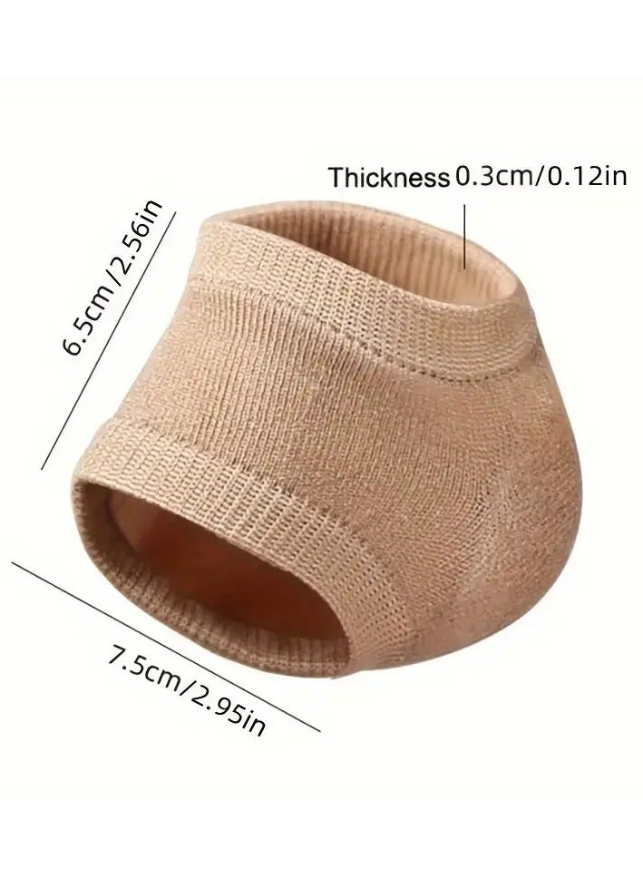 جلوسكي 2 قطع مرطبة الجيل الكعب الجوارب ، السيليكون أصابع القدم جوارب سبا للكعب المتشقق ، النهار والليل القدم الرعاية الأكمام - Image 5