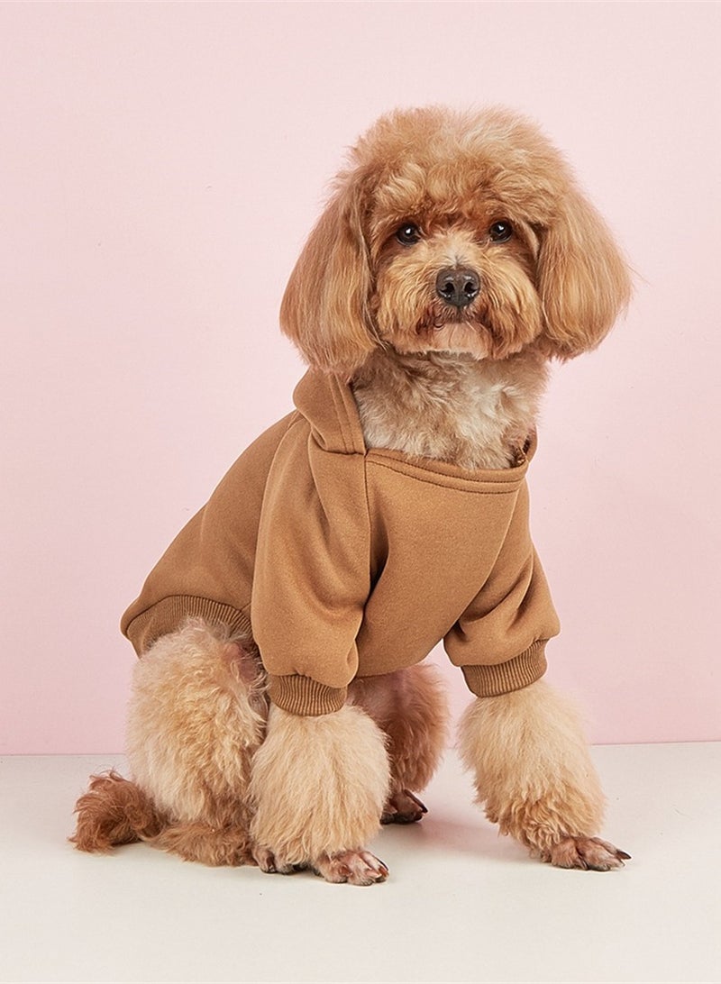 Loquat Squality New Pet Warm Clothing For Autumn And Winter Brown - Image 1