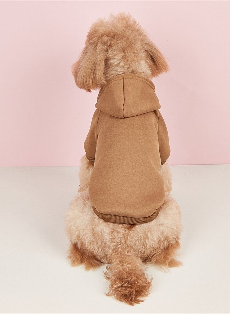 Loquat Squality New Pet Warm Clothing For Autumn And Winter Brown - Image 2