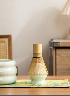 EZGOZ 4-Pieces Matcha Tea Set, Traditional Japanese Handmade Matcha Whisk Kit, Perfect for Tea Ceremony, Gift Giving, and Daily Relaxation-Green  - Image 4